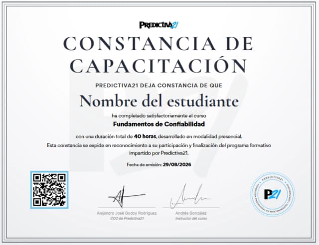Constancia de capacitación Predictiva21