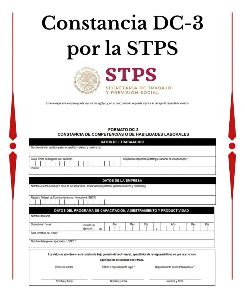 Constancia DC-3 STPS